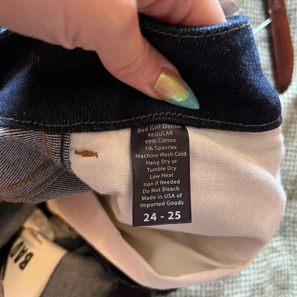 Bad Girl Denim - Vixen by Micheline Pitt High Waisted Skinny Jeans - Picture 5 of 5